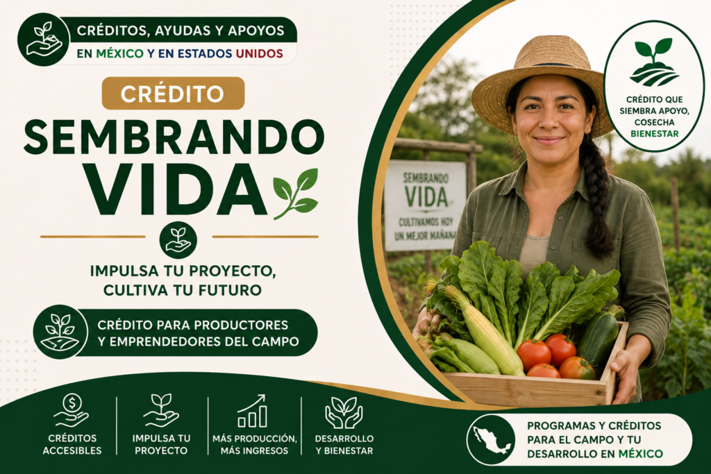 Crédito Sembrando Vida para campesinos mexicanos