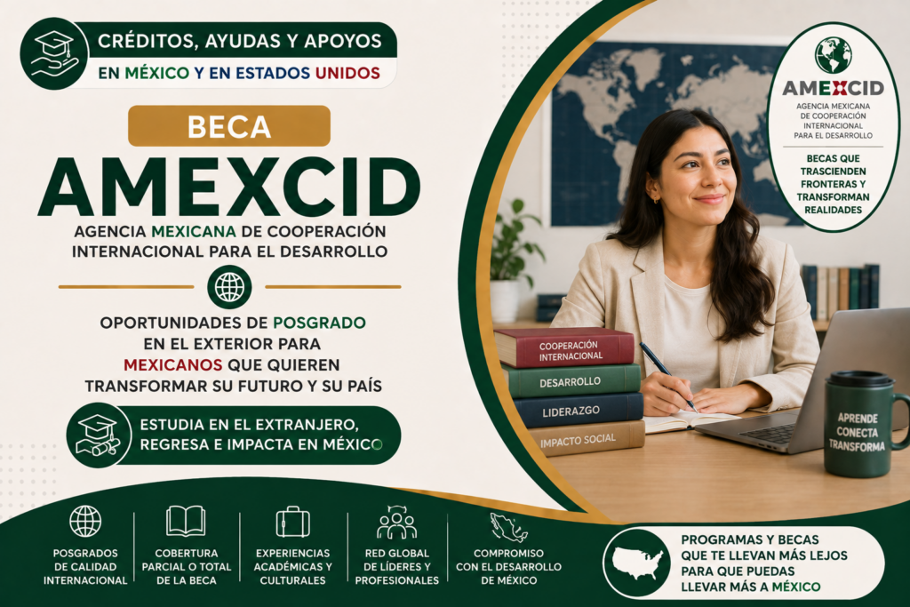 Beca AMEXCID, beca a los Mexicanos
